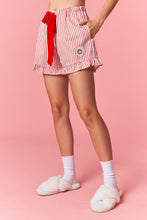 Load image into Gallery viewer, Velvet Wreath Striped PJ Set
