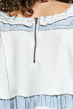 Load image into Gallery viewer, Sadie Belle Denim Top
