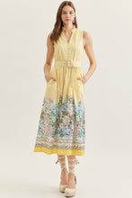Load image into Gallery viewer, City Scape &amp; Stripe Midi Dress
