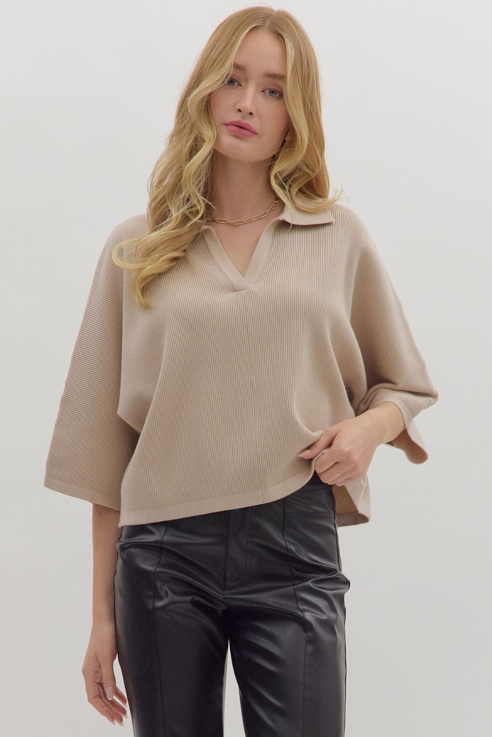 Basic Is Best Knit Top / Stone