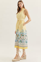 Load image into Gallery viewer, City Scape &amp; Stripe Midi Dress
