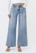 Load image into Gallery viewer, Vervet Mid Rise Wide Leg w/ Slits in Breakthrough Wash
