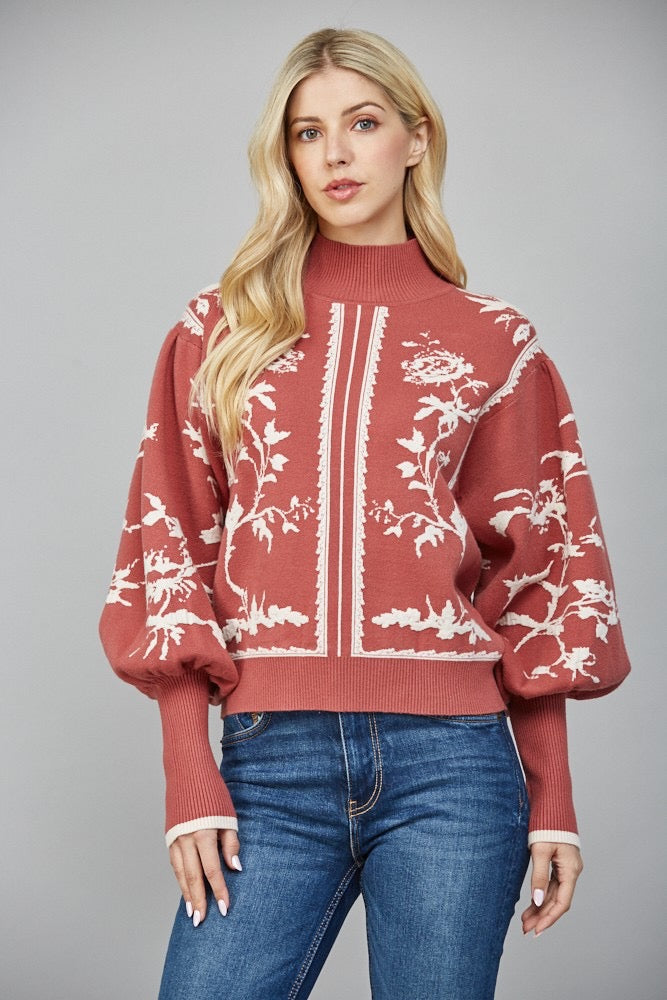 In The Details Mock Neck Sweater