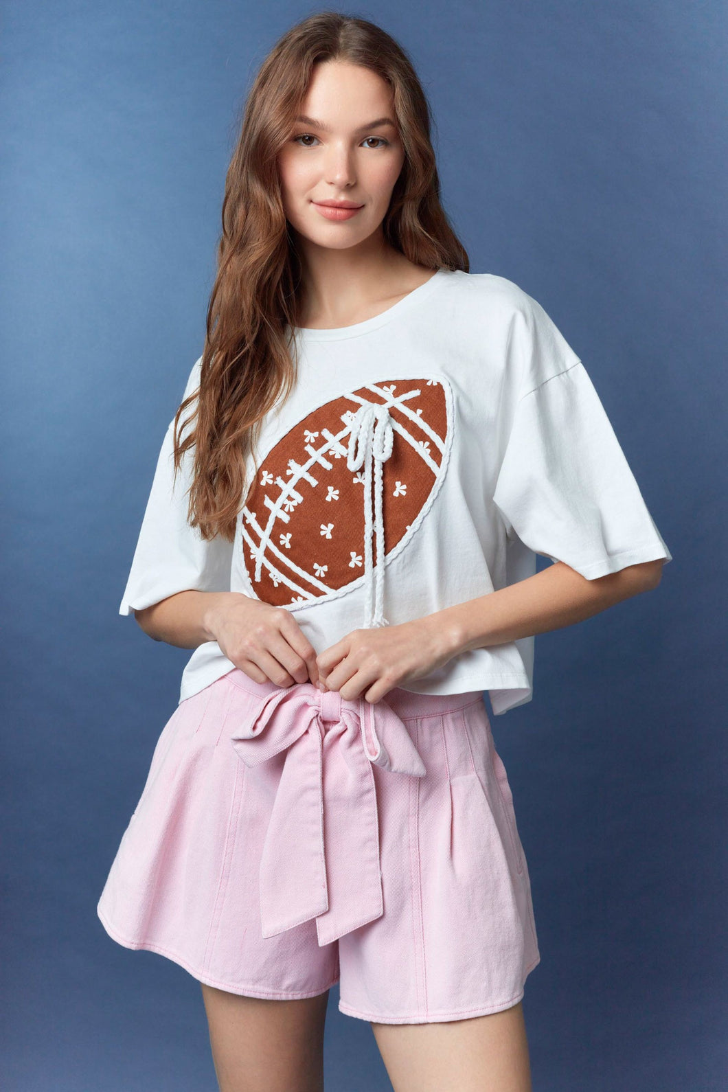 Ribbons & Bows Football Tee