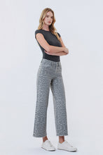 Load image into Gallery viewer, Vervet High Rise Wide Leg Grey Leopard Denim
