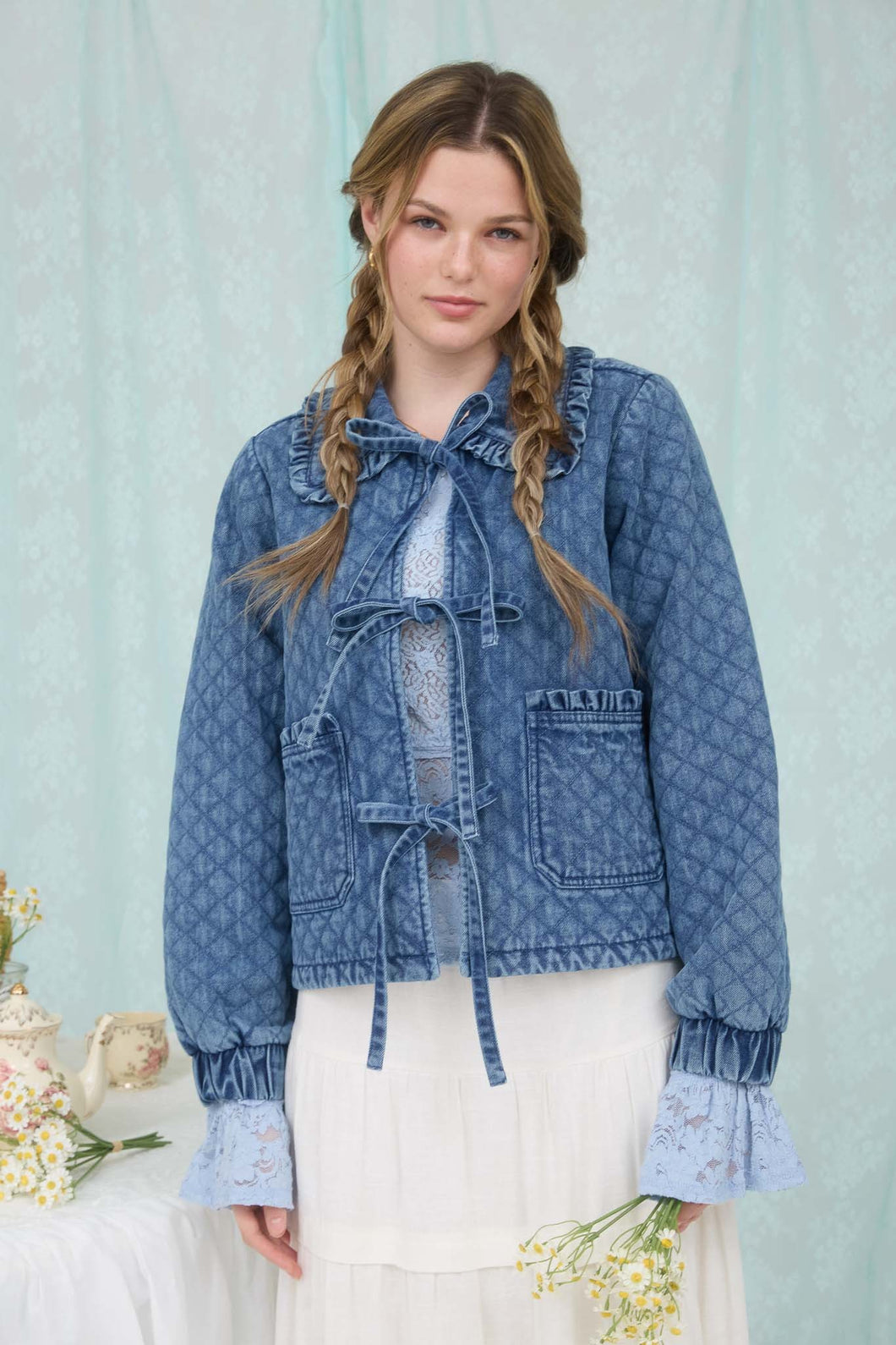 Miss Blue Jean Quilted Jacket