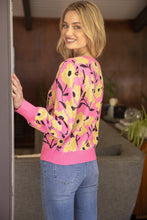 Load image into Gallery viewer, Think Pink Floral Sweater
