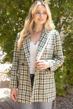 Load image into Gallery viewer, Plaid &amp; Proper Double Breasted Blazer
