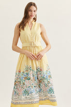 Load image into Gallery viewer, City Scape &amp; Stripe Midi Dress
