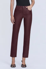 Load image into Gallery viewer, Vervet High Rise Slim Straight / Winery
