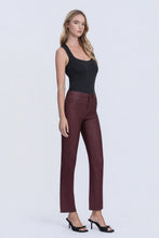 Load image into Gallery viewer, Vervet High Rise Slim Straight / Winery
