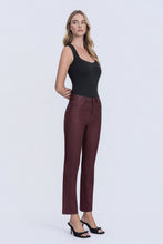 Load image into Gallery viewer, Vervet High Rise Slim Straight / Winery

