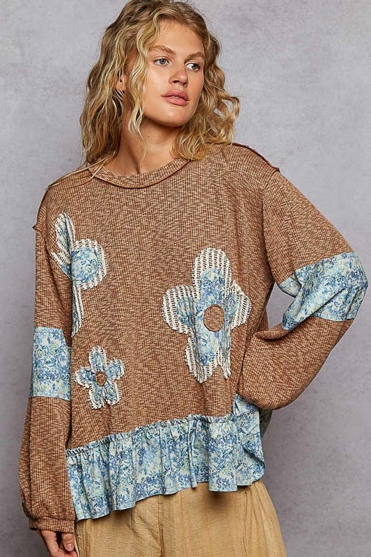 Wild Dahlia Oversized Top