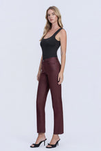 Load image into Gallery viewer, Vervet High Rise Slim Straight / Winery
