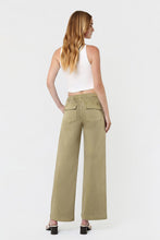Load image into Gallery viewer, Vervet High Rise Baggy Wide Leg Jean w/ Drawstring / Herb
