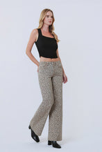 Load image into Gallery viewer, Vervet Mid Rise Wide Leg Full Length Leopard Print
