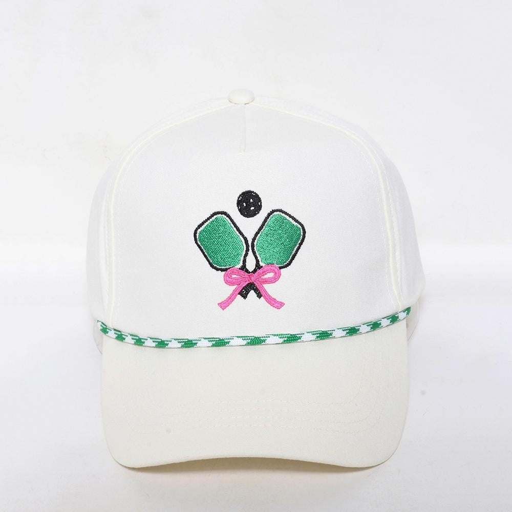 Embroidered Pickle Ball Baseball Cap