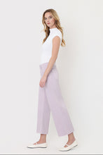 Load image into Gallery viewer, Vervet Olivia High Rise Lavender Crop Wide Leg
