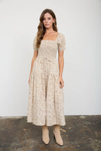 Load image into Gallery viewer, Farmhouse Florals Smocked Midi Dress
