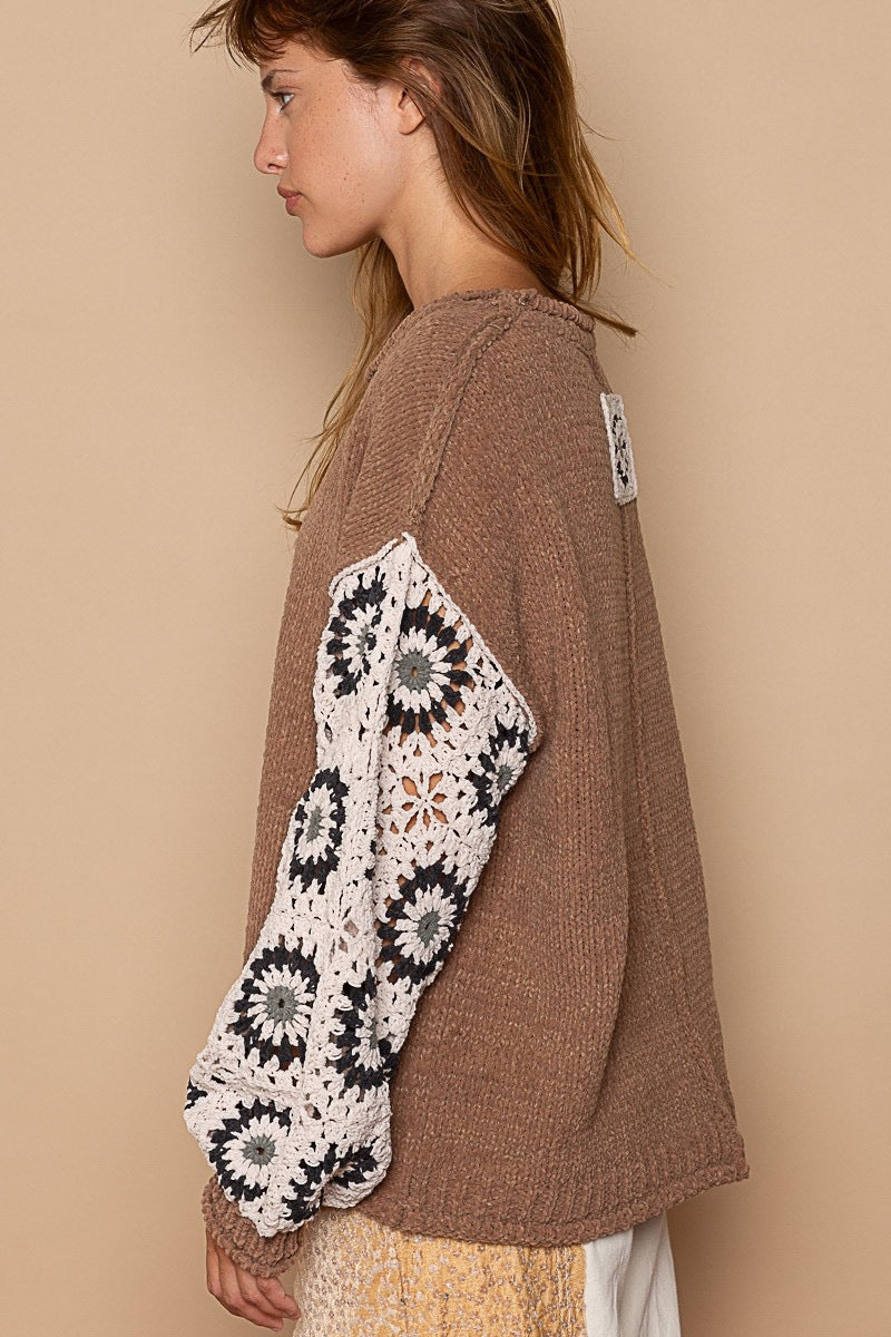 Chocolate Squares Sweater