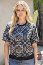 Load image into Gallery viewer, Ornamental Tile Embroidered Top
