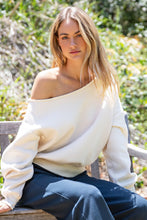 Load image into Gallery viewer, Rae Mode French Terry Fleece Off Shoulder Top
