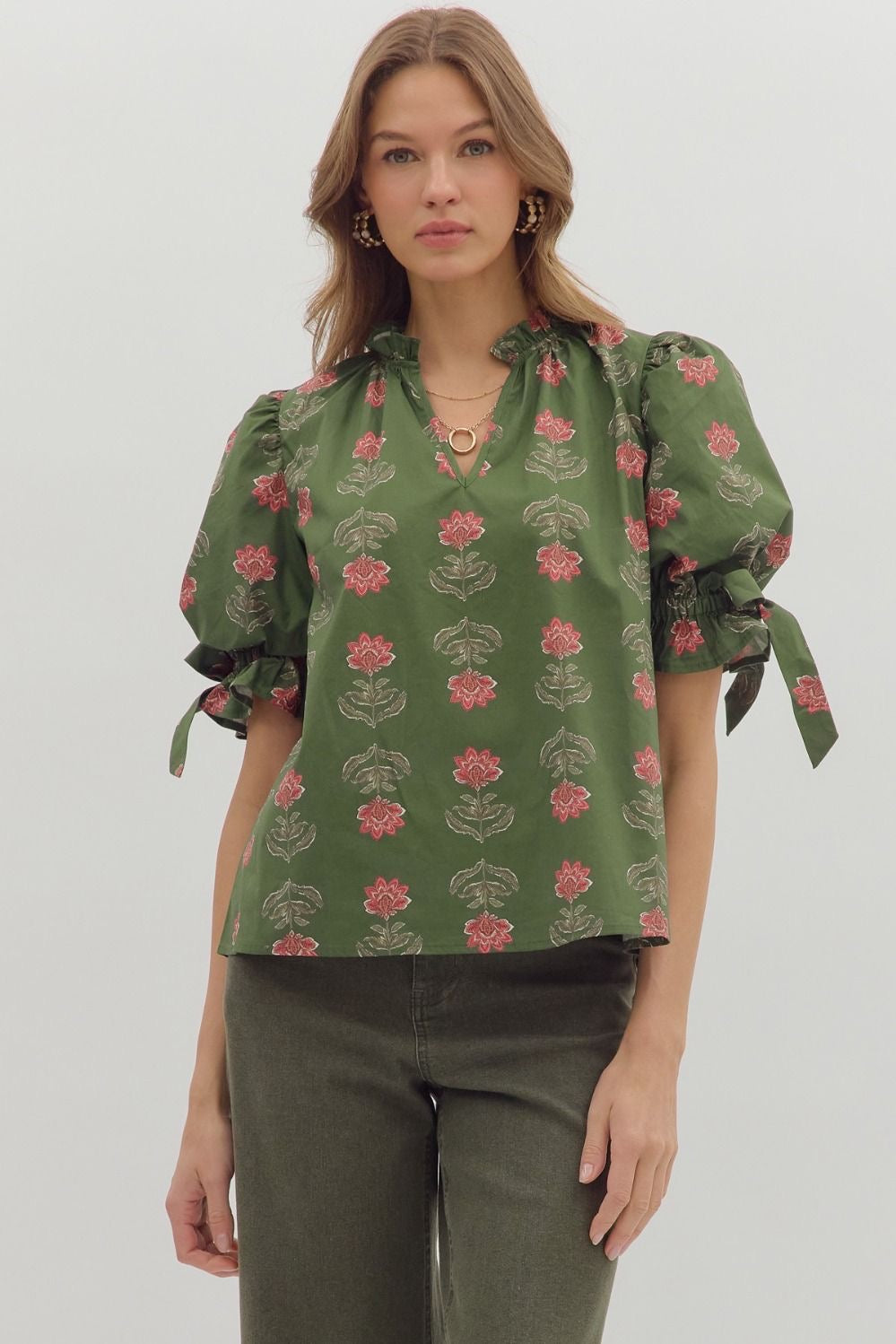Marigold Floral Top