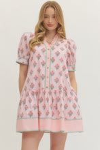 Load image into Gallery viewer, Ruffle &amp; Rose Mini Dress
