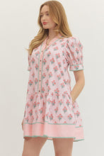 Load image into Gallery viewer, Ruffle &amp; Rose Mini Dress
