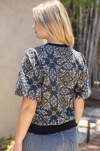 Load image into Gallery viewer, Ornamental Tile Embroidered Top
