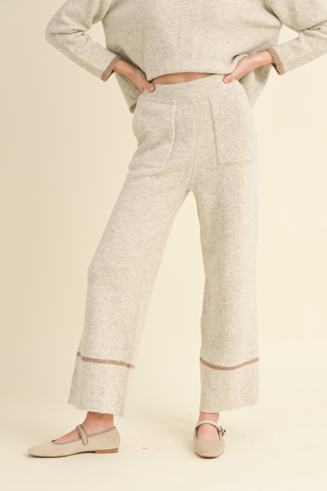 Cozy Fire Knitted Sweater Pant