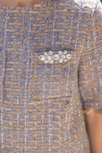 Load image into Gallery viewer, Jewels &amp; Tweed Dress
